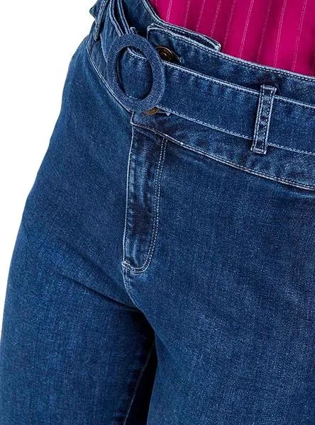 pantalón vaquero naf naf tiro alto para mujer