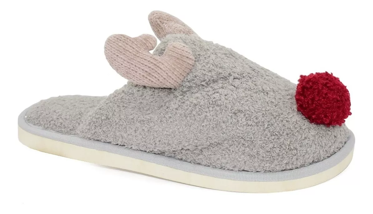 Pantuflas Importadas Corderito Comodas Mujer Serafinne Reno 