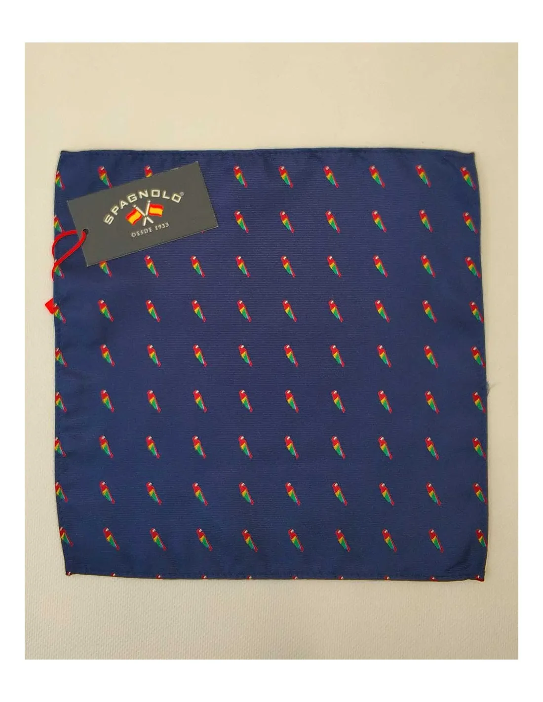 Pañuelo Niño Azul Estampado Papagayos de Spagnolo