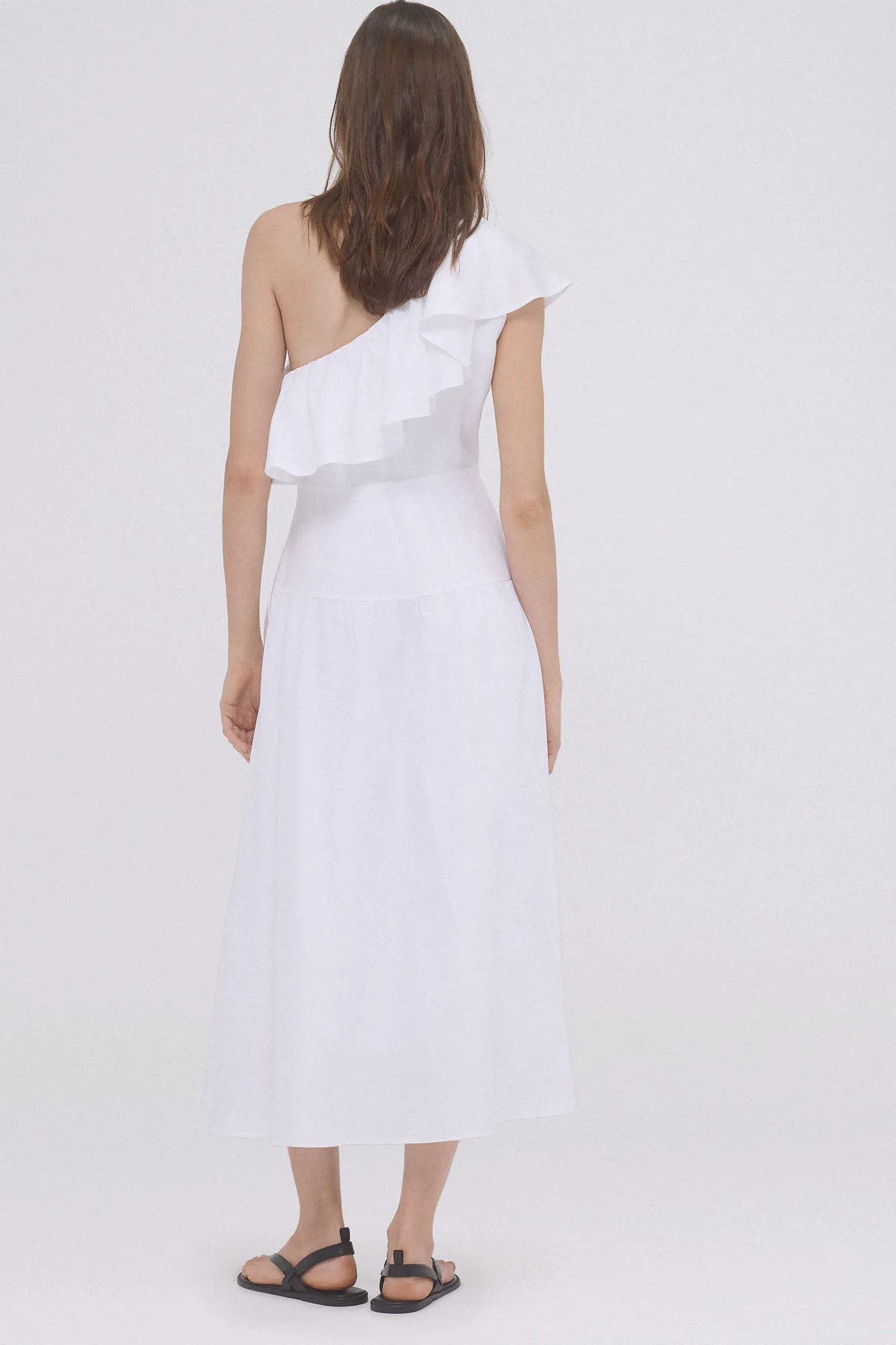 Pedro del Hierro Vestido asimetrico volante