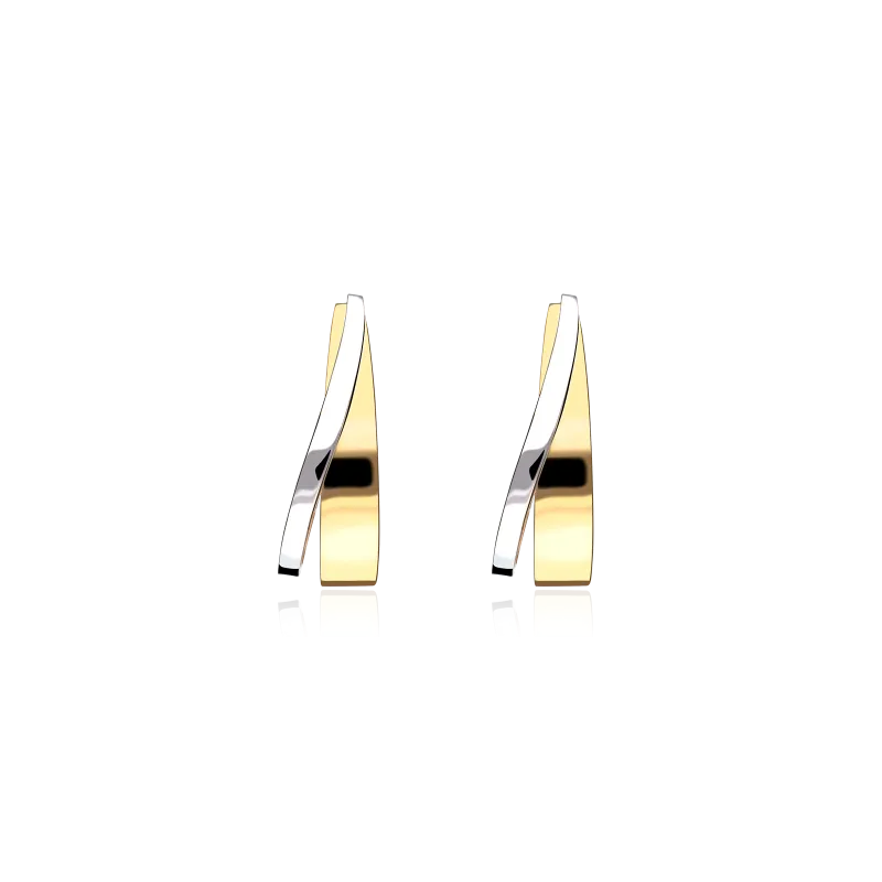 Pendientes Oro Bicolor 18k "Mallawi"