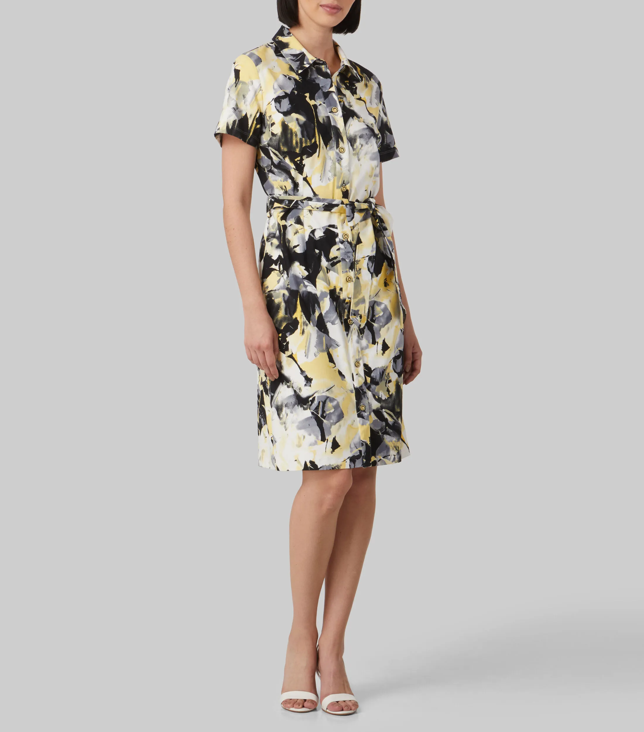 Pertegaz Vestido midi de manga corta Mujer