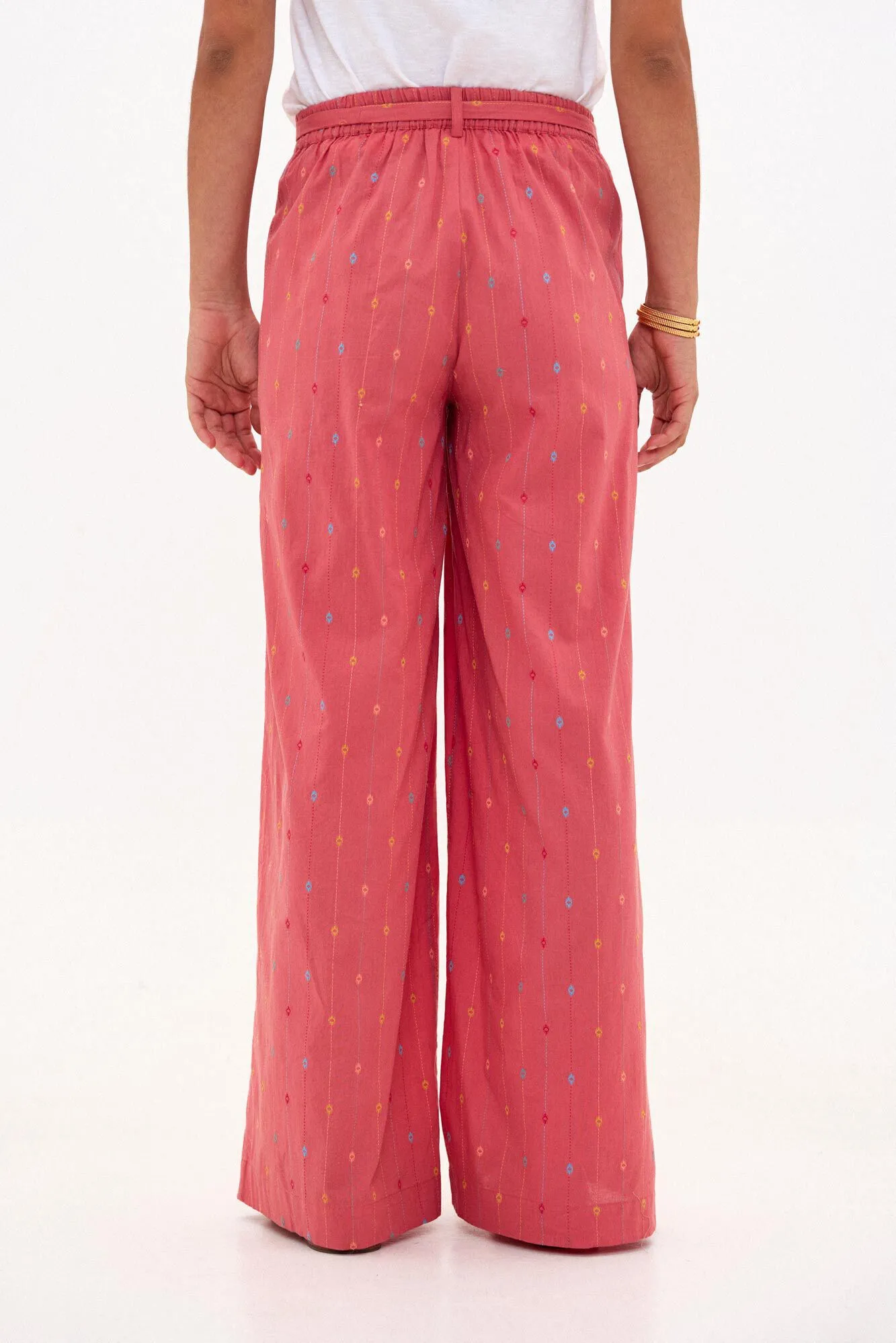 Phila. Pantalón de algodón con cinturón