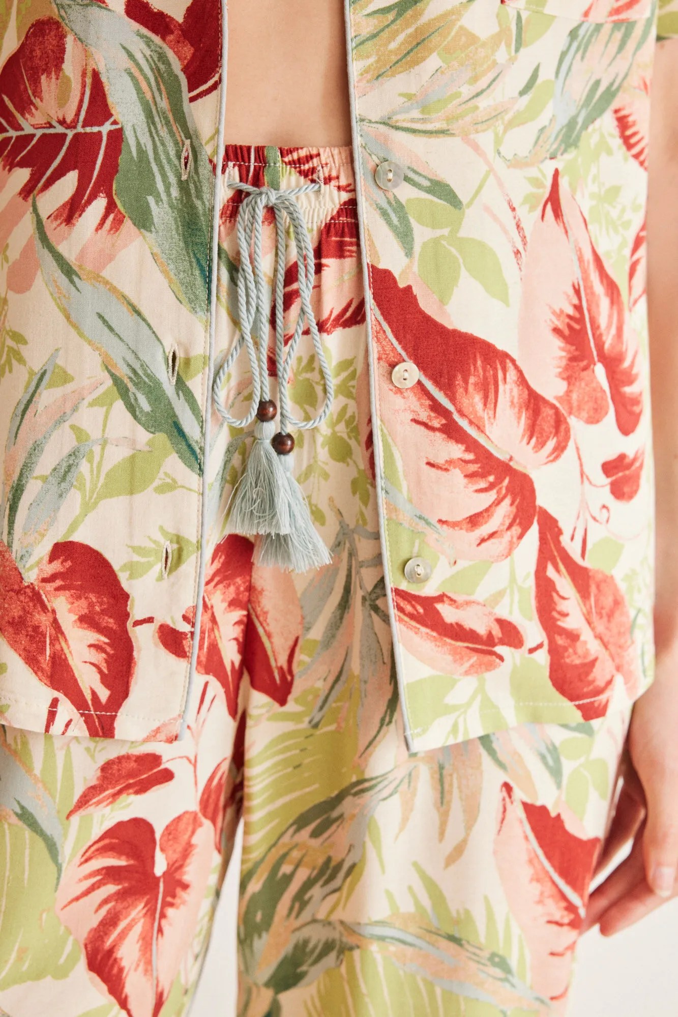 Pijama camisero estampado allover floral