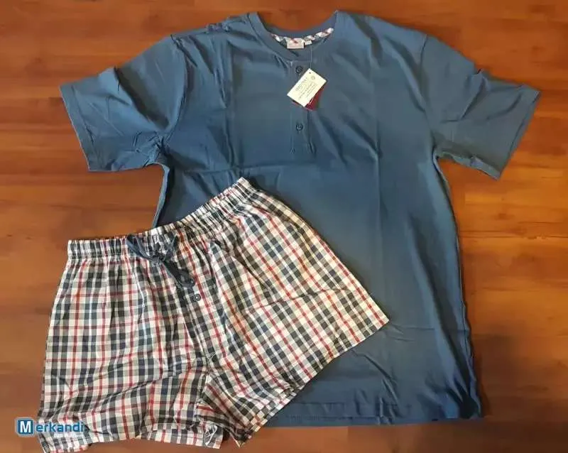 Pijama corto para hombre Pijama corto de dormir