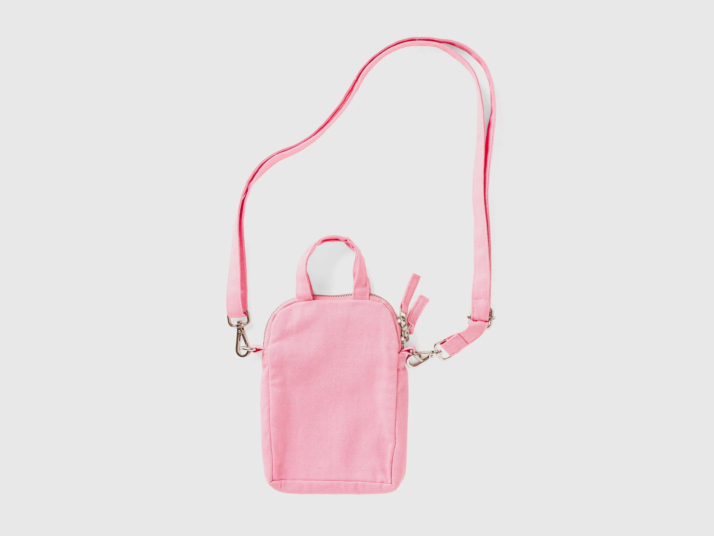 Pink cell phone holder in pure cotton
