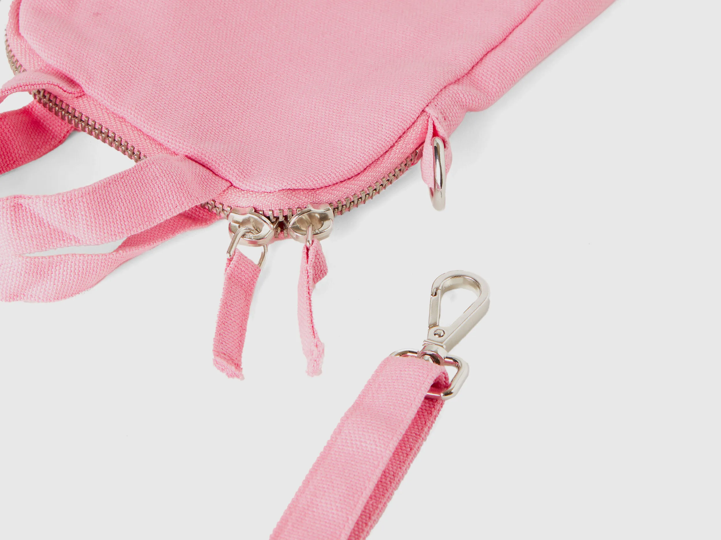 Pink cell phone holder in pure cotton