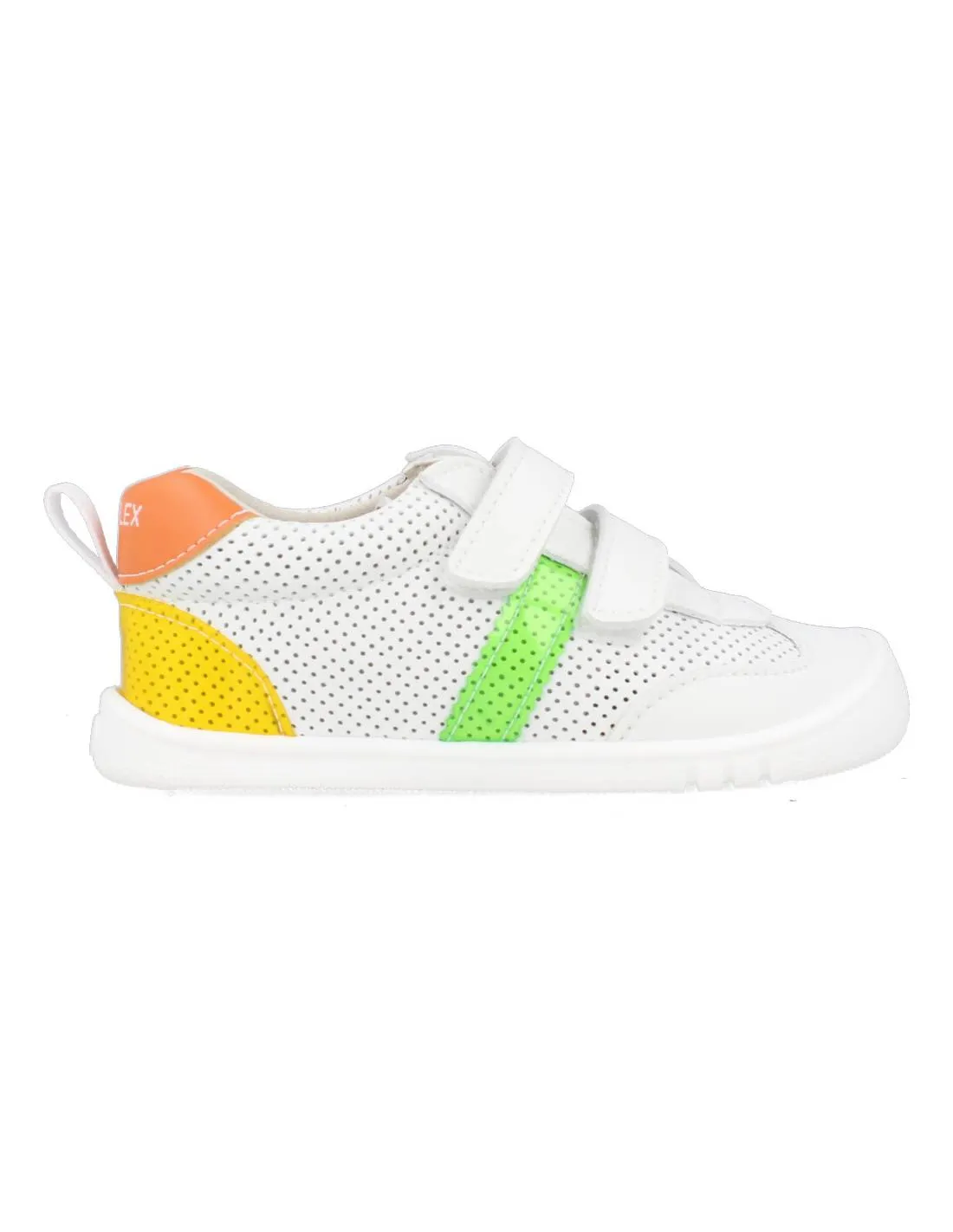 PIRUFíN  DEPORTIVA RESPETUOSA VELCROS PERFORADA BLANCO VERDE