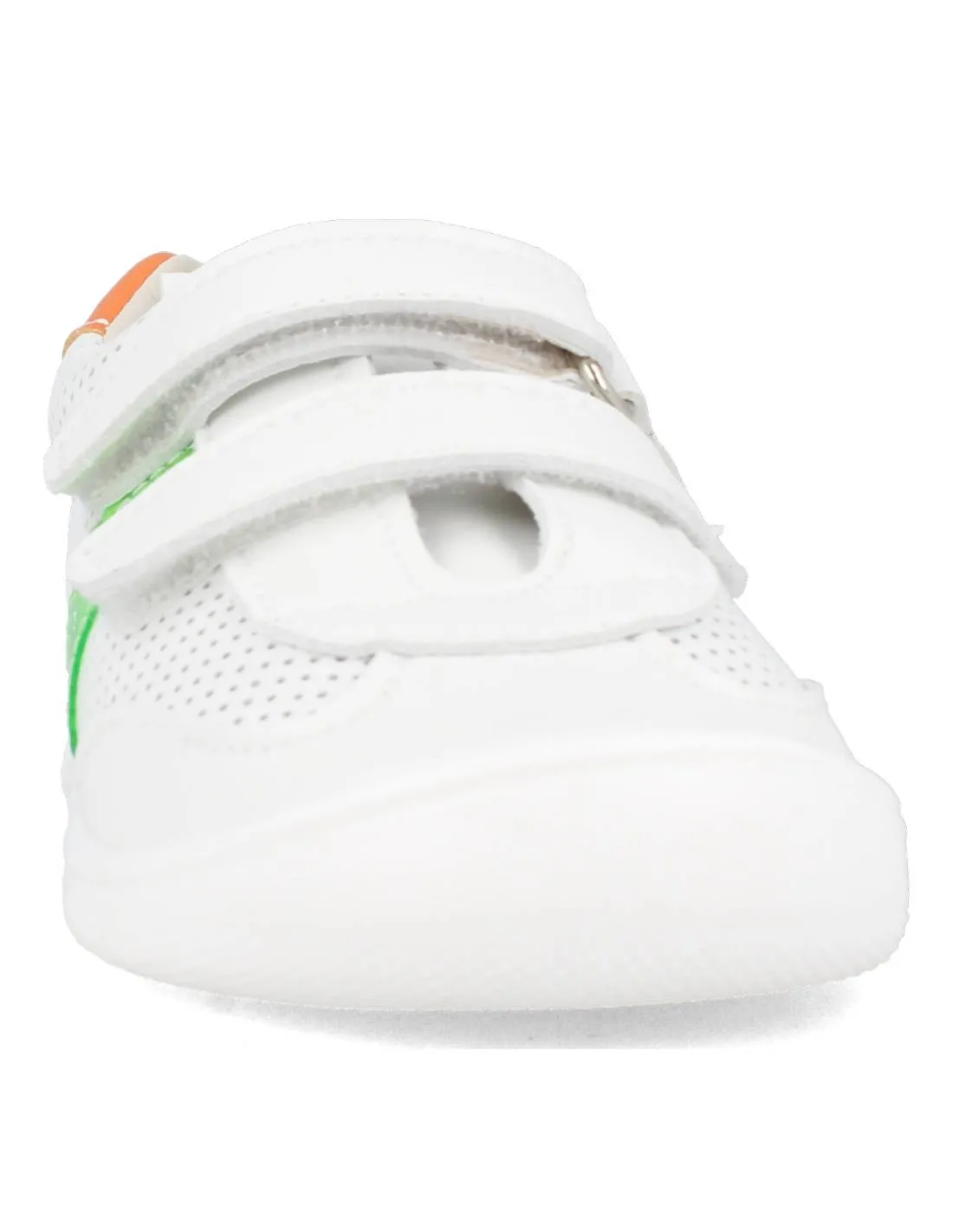 PIRUFíN  DEPORTIVA RESPETUOSA VELCROS PERFORADA BLANCO VERDE