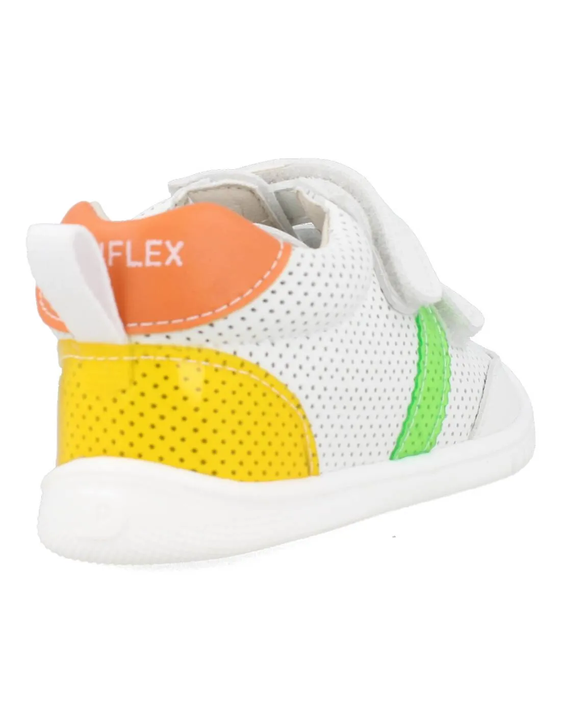 PIRUFíN  DEPORTIVA RESPETUOSA VELCROS PERFORADA BLANCO VERDE