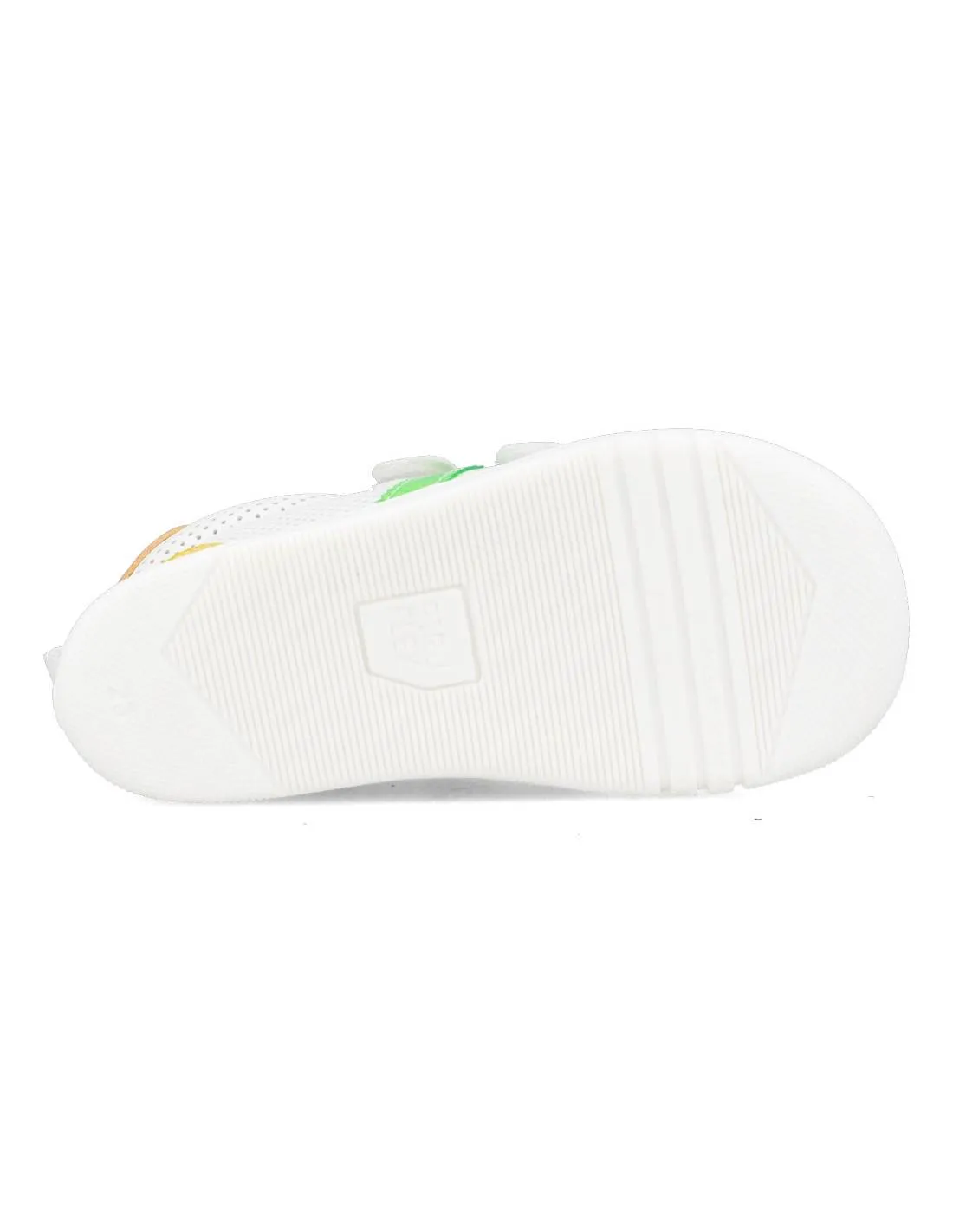PIRUFíN  DEPORTIVA RESPETUOSA VELCROS PERFORADA BLANCO VERDE