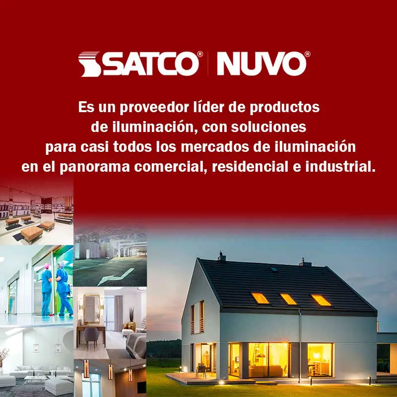 Plafón para Techo LED Satco Con Sensor Integrado