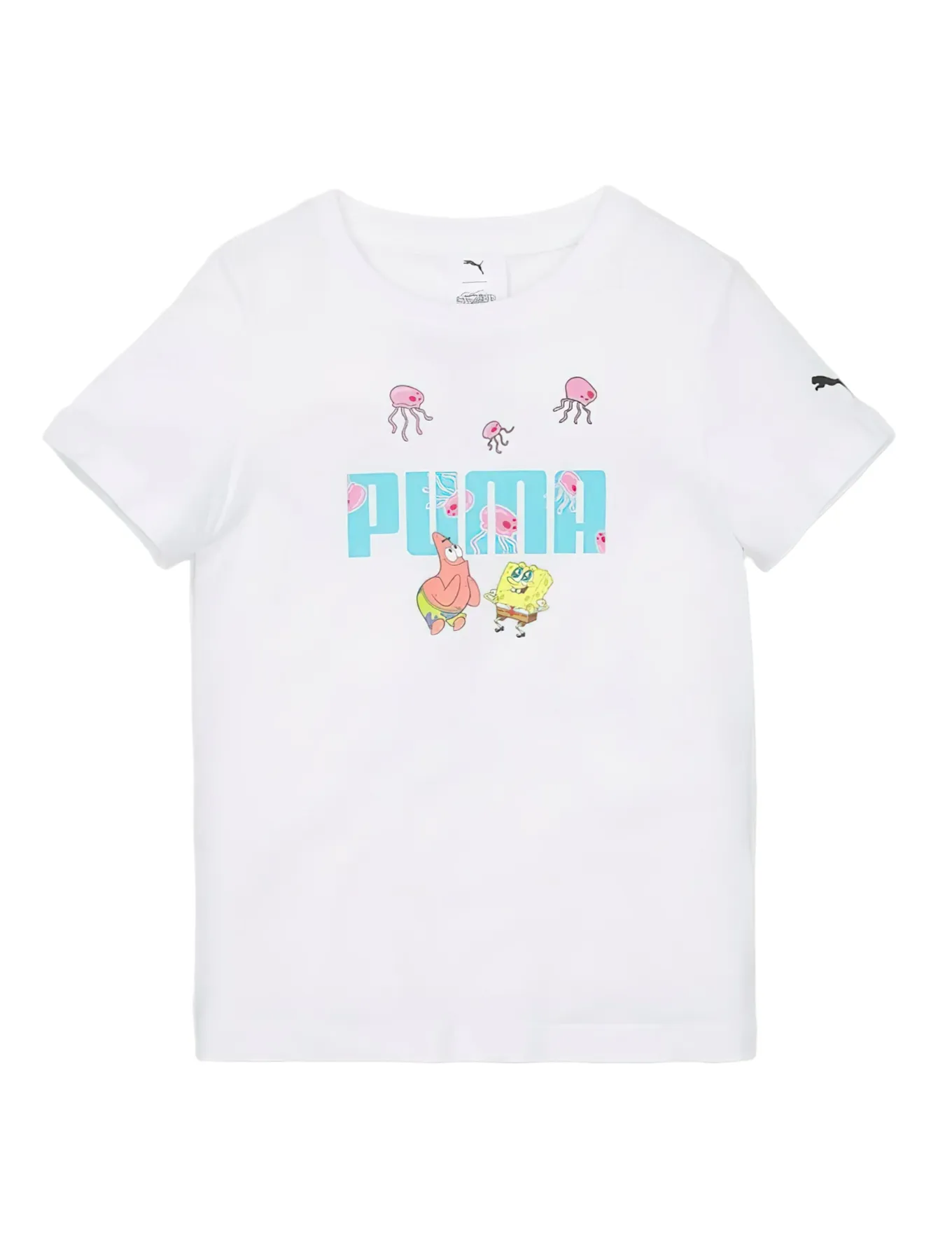Playera Puma Spongebob Blanco Para Niño