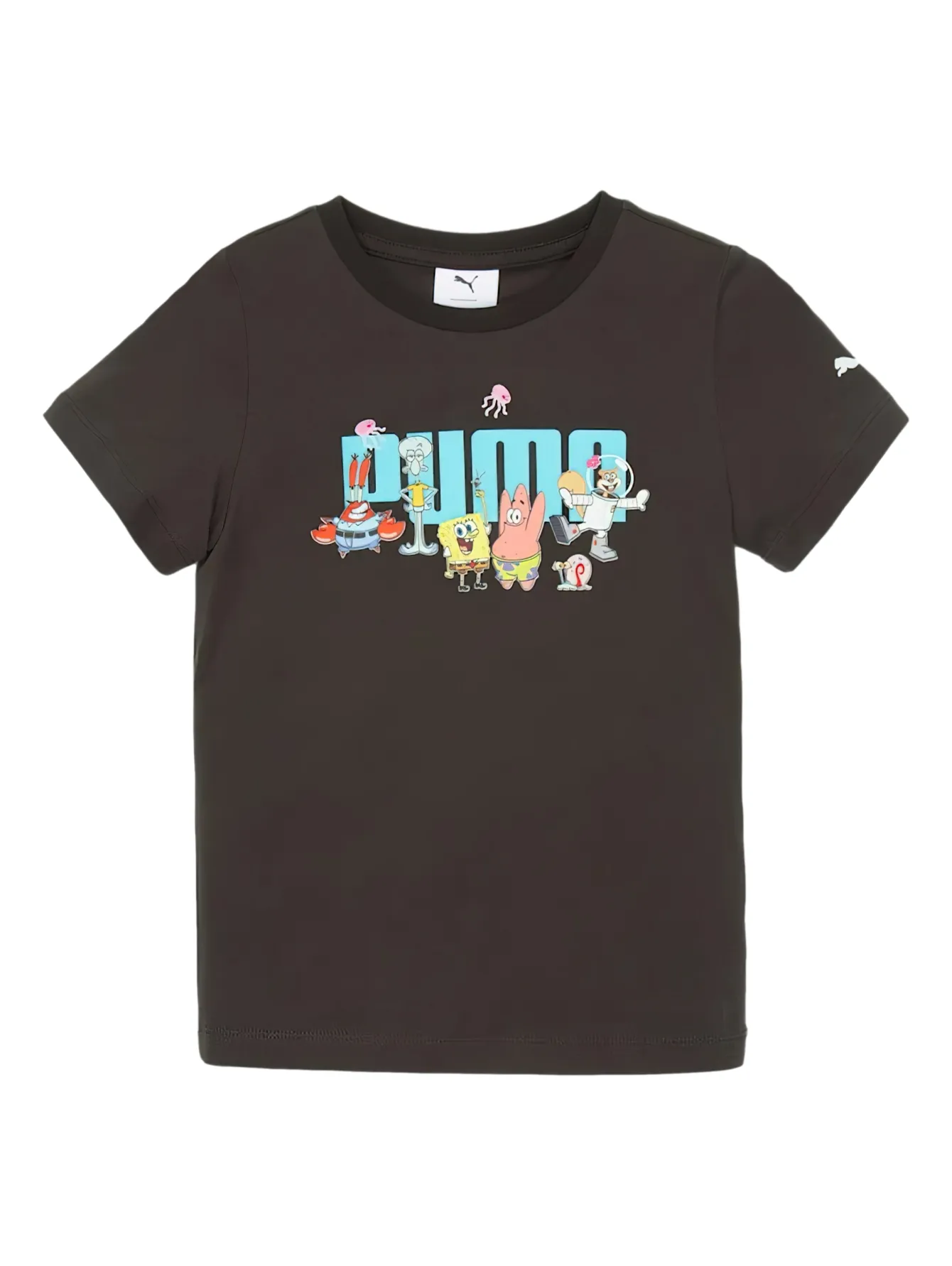 Playera Puma Spongebob Negro Para Niño