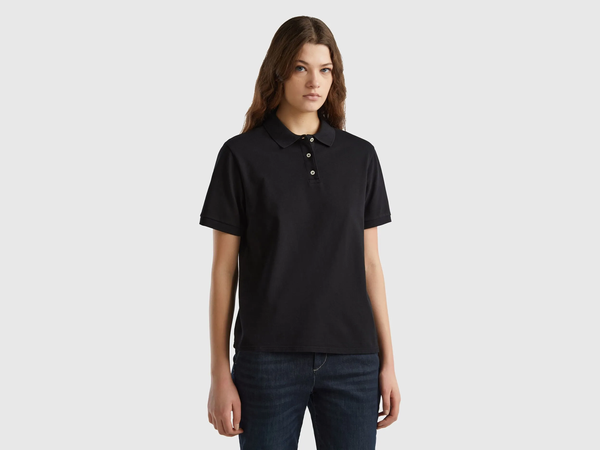 Polo de algodón orgánico elástico