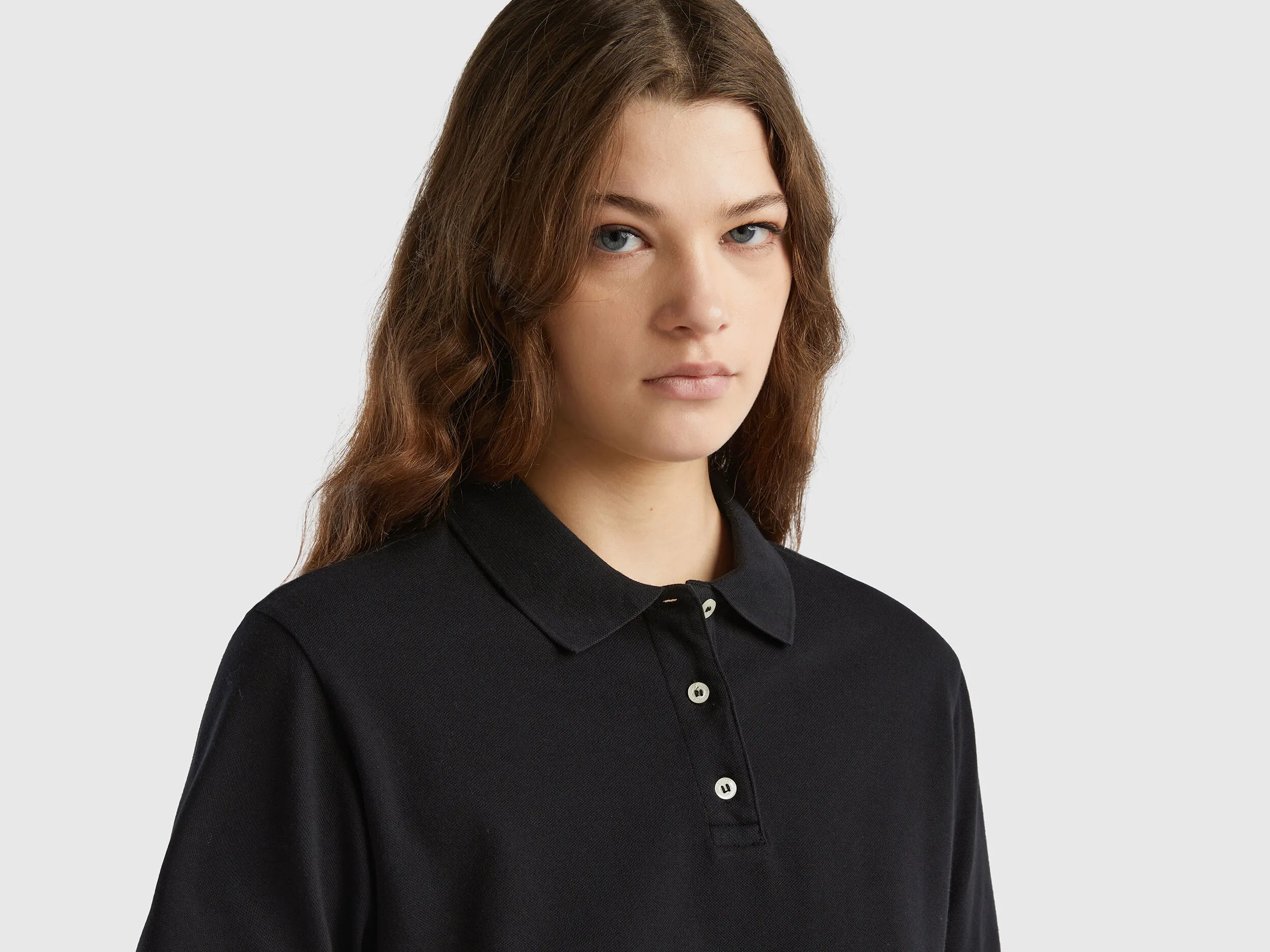 Polo de algodón orgánico elástico