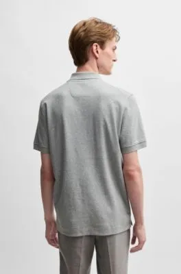 Polo de algodón y cashmere con cremallera en el cuello