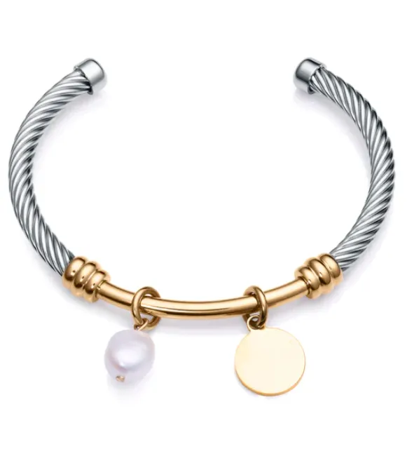 Pulsera Viceroy acero y perla