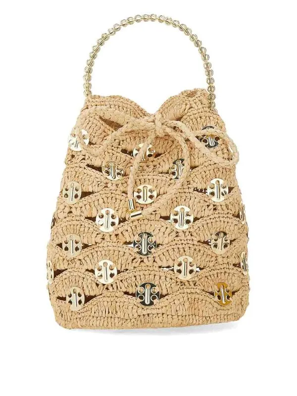 RABANNE BOLSO SACO  BEIS