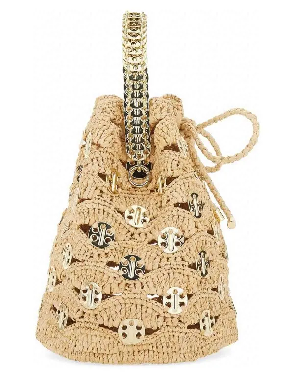 RABANNE BOLSO SACO  BEIS