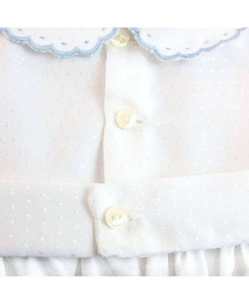 Ranita Bebe Ro Infantil Brillantina Azul