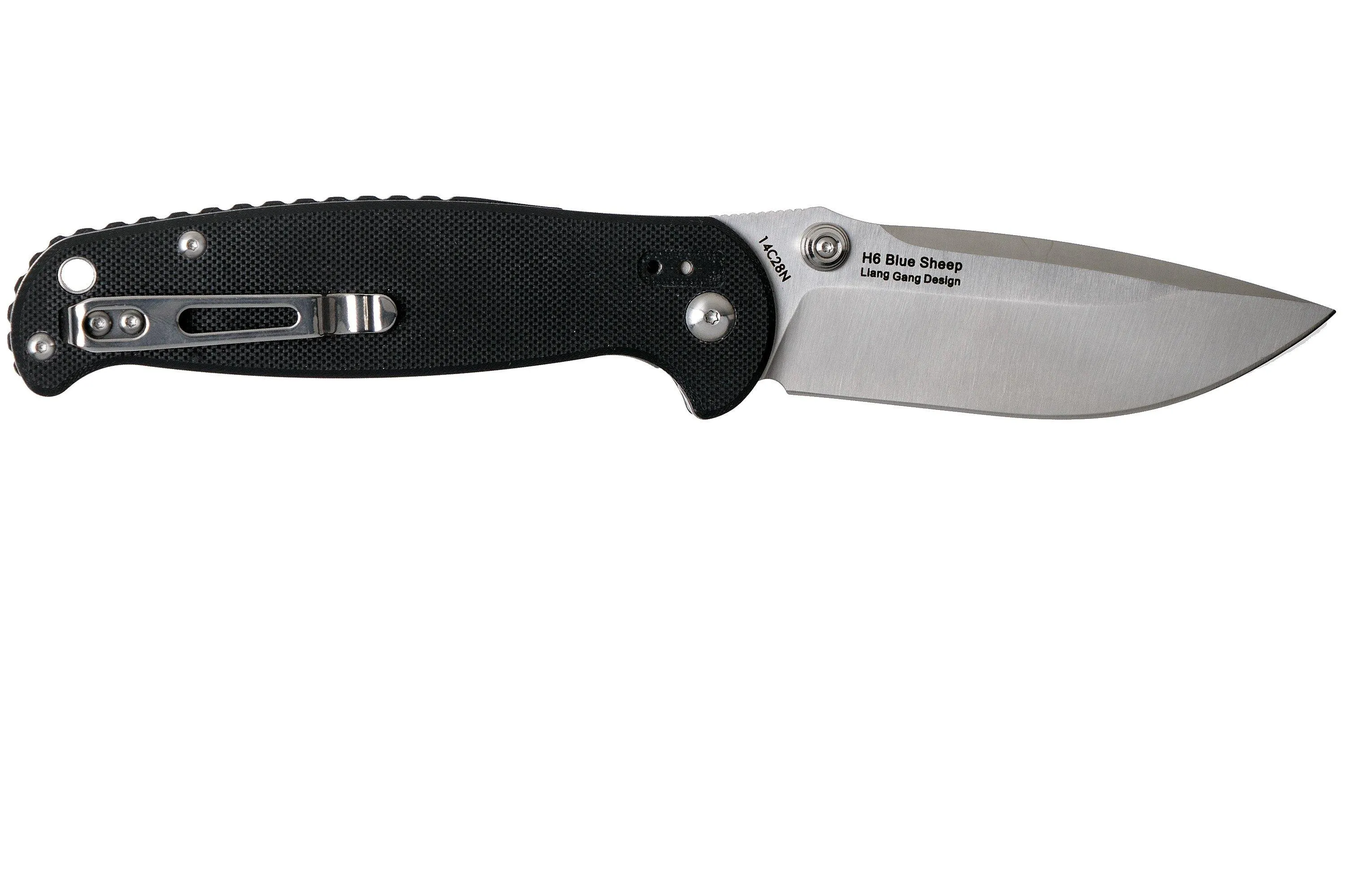 Real Steel Blue Sheep H6 Satin Black 7761 navaja