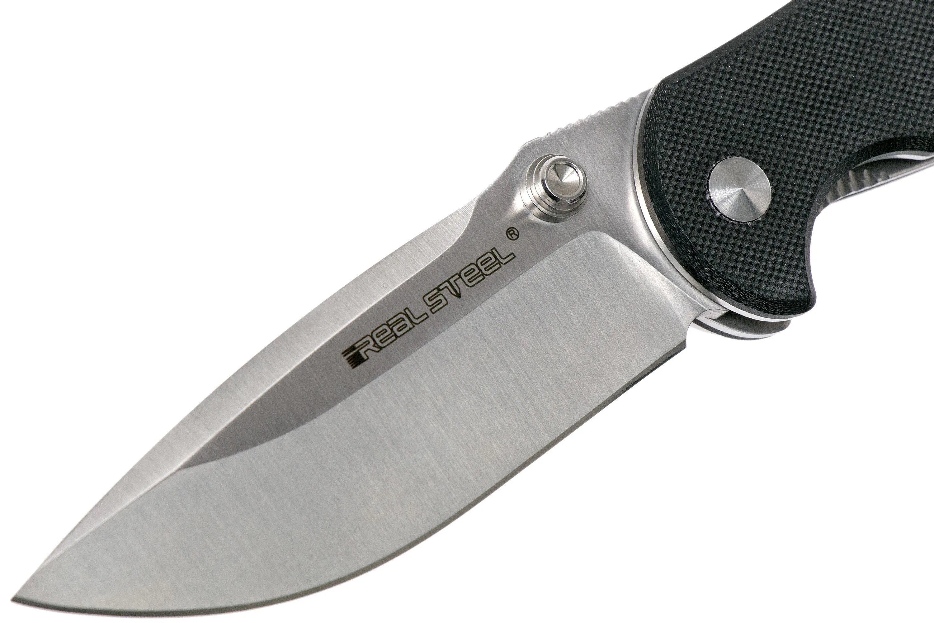 Real Steel Blue Sheep H6 Satin Black 7761 navaja