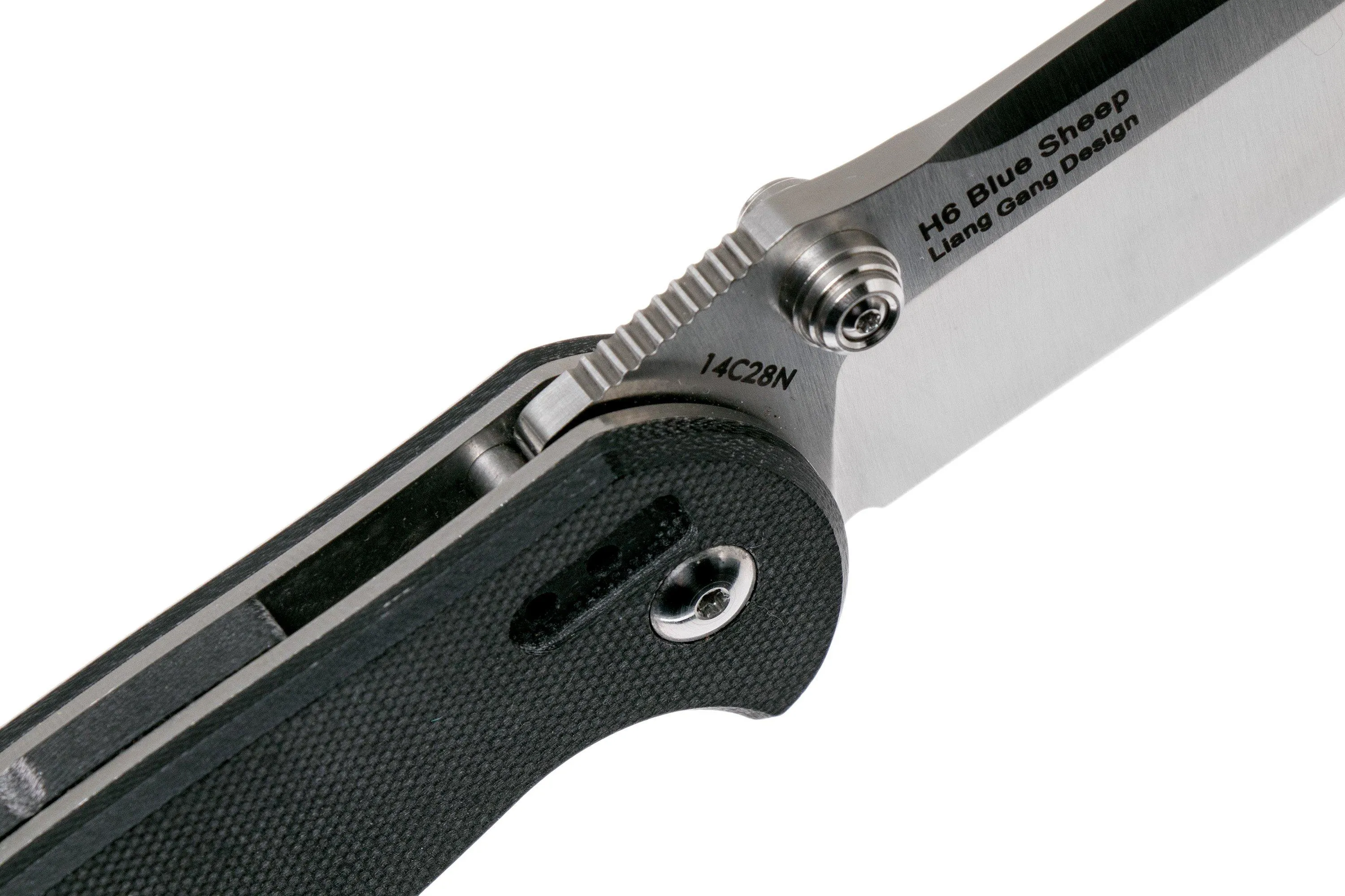 Real Steel Blue Sheep H6 Satin Black 7761 navaja