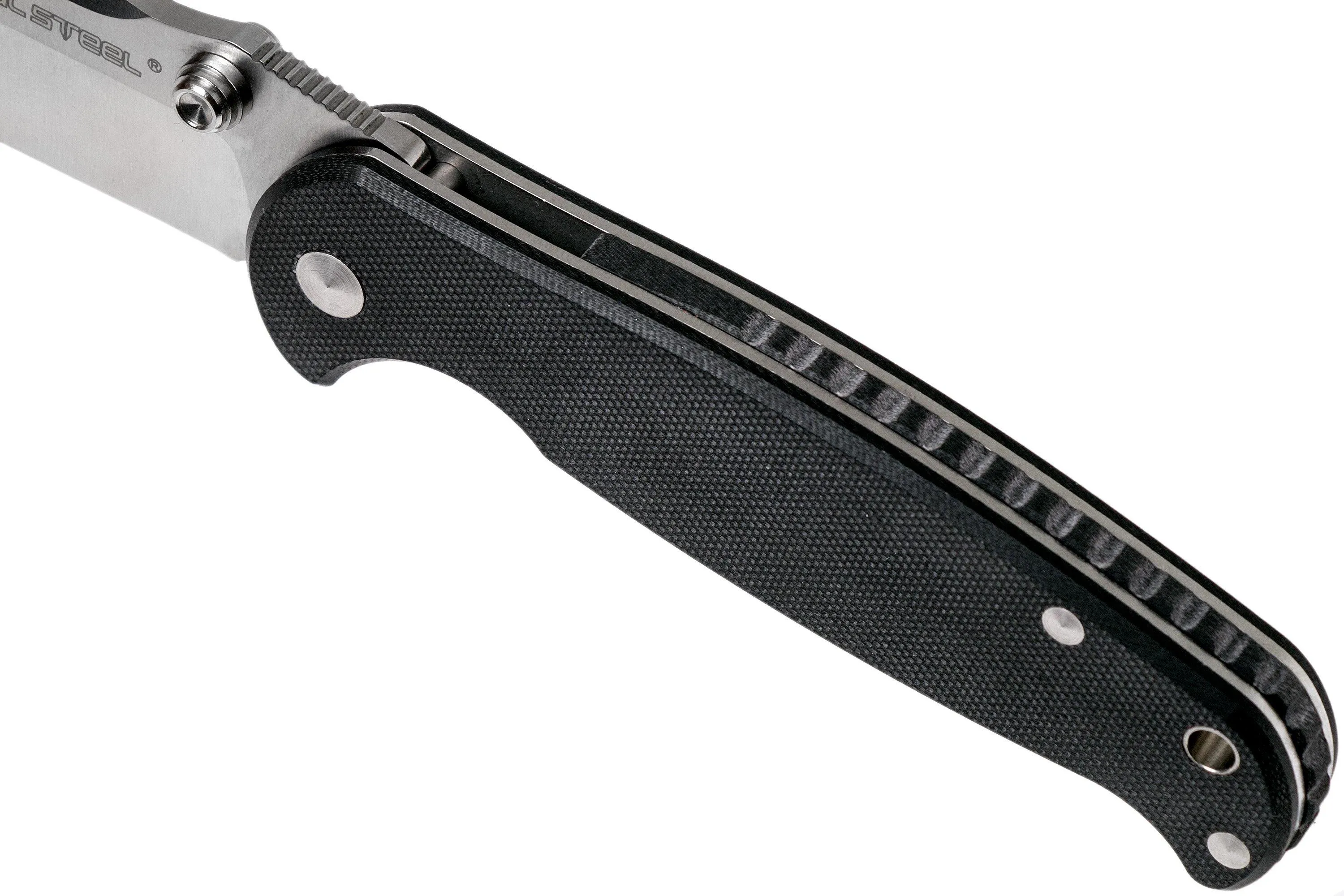 Real Steel Blue Sheep H6 Satin Black 7761 navaja