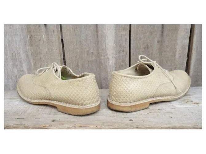 richelieu sartore p 38,5 crepe y pitón Blanco 