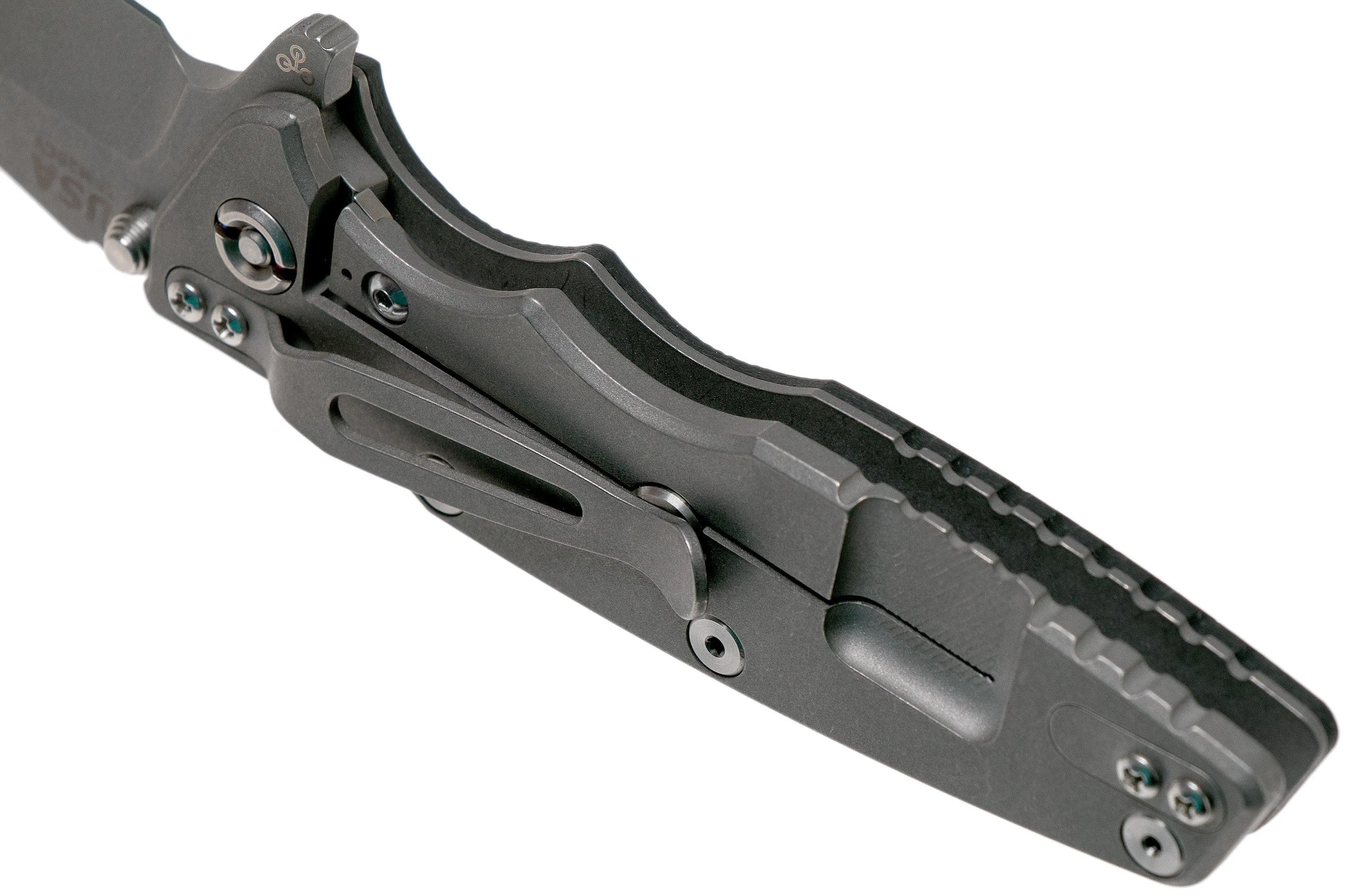 Rick Hinderer Eklipse 3.5” Tanto, CPM 20CV Working Finish, Black G10 navaja