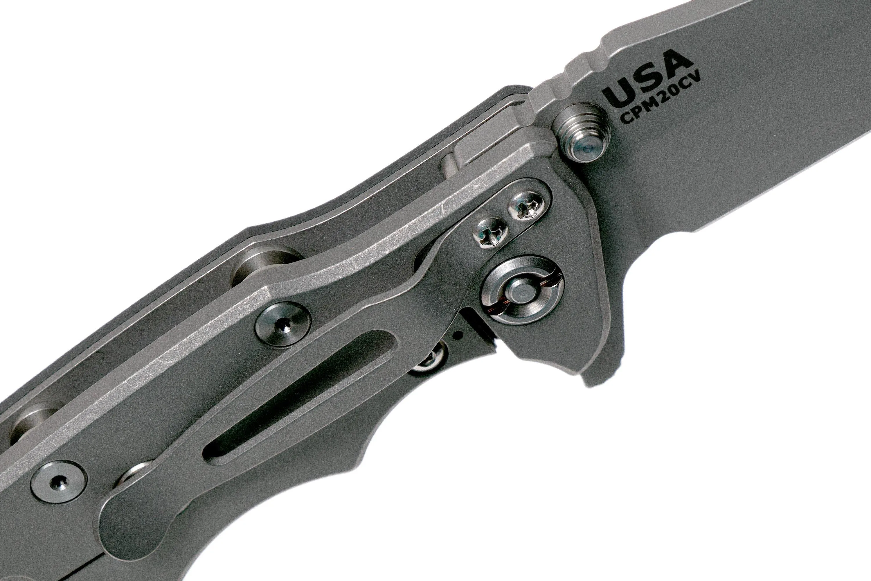 Rick Hinderer Eklipse 3.5” Tanto, CPM 20CV Working Finish, Black G10 navaja