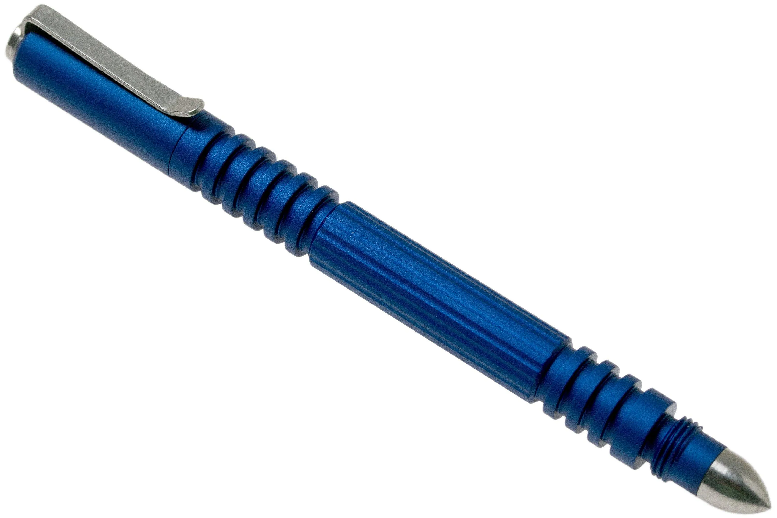 Rick Hinderer Investigator bolígrafo aluminio Matte Blue, bolígrafo táctico