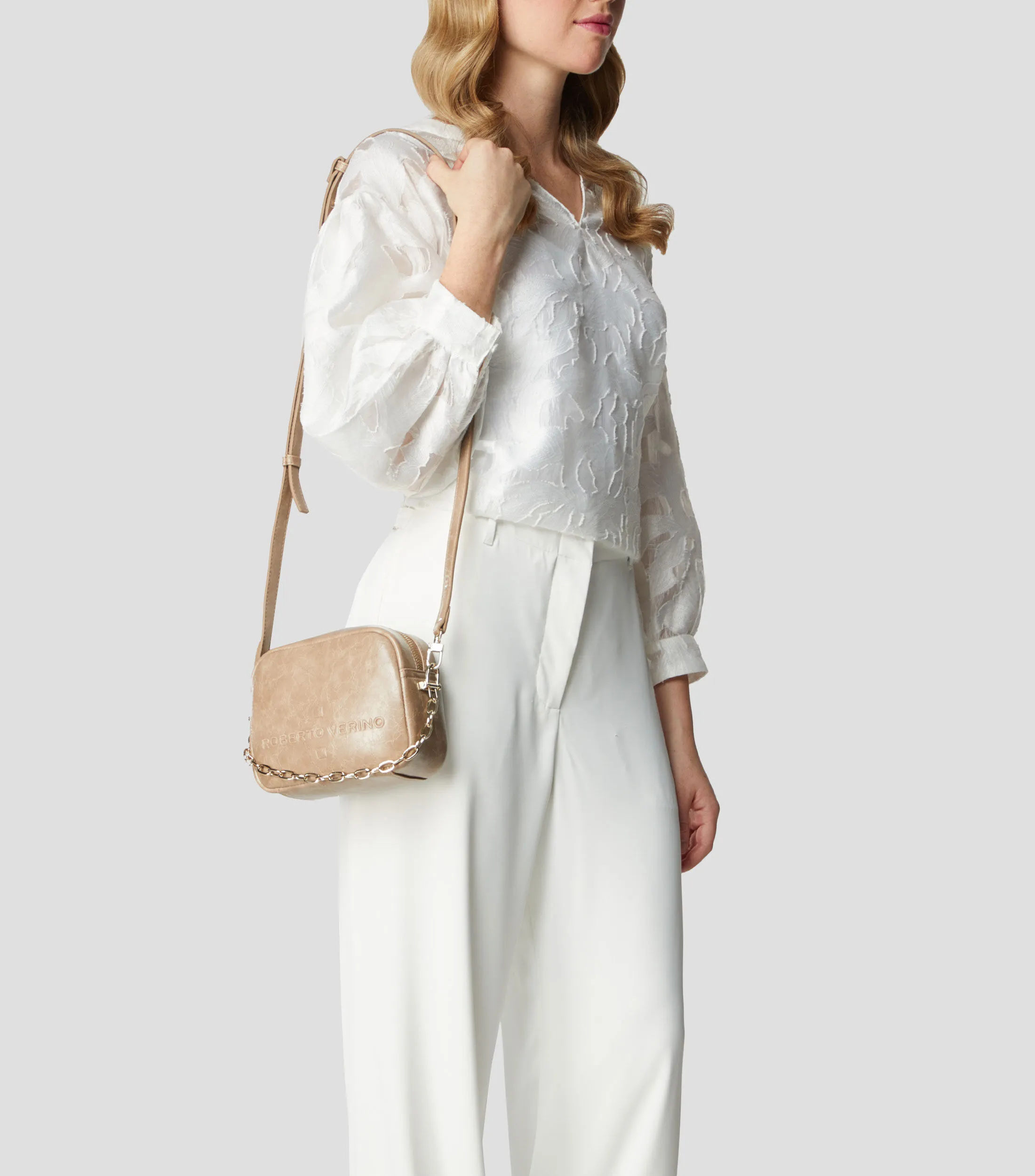 Roberto Verino Bolso Crossbody craquelado Mujer