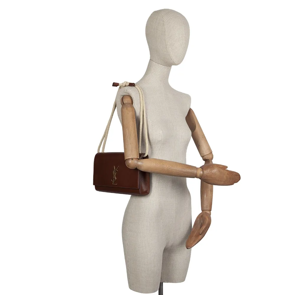 Saint Laurent Bolso Kate Marrón