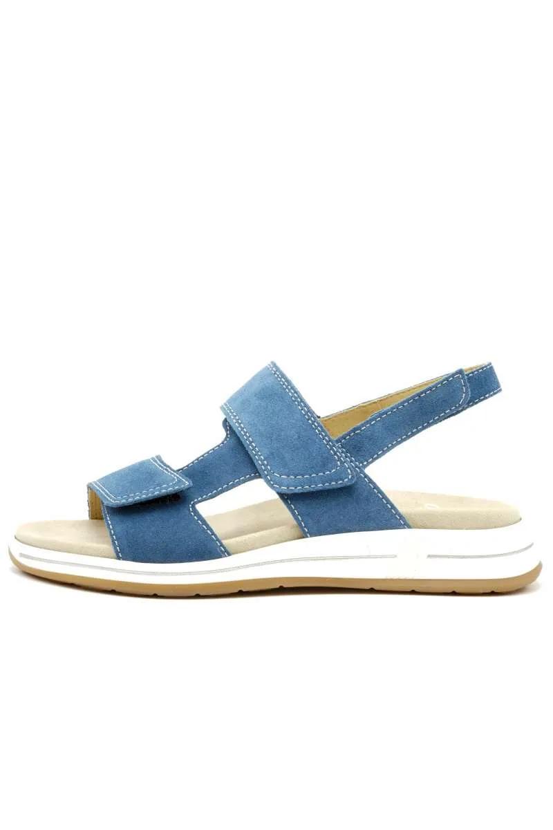 Sandalia color azul plantilla extraible de Ara