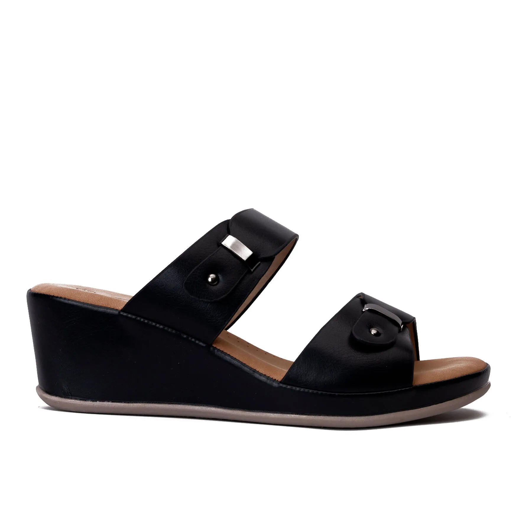 Sandalia Mujer Negro Argus Chinitown