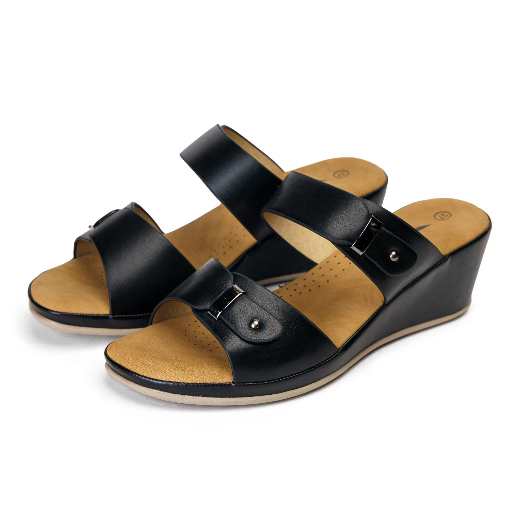 Sandalia Mujer Negro Argus Chinitown