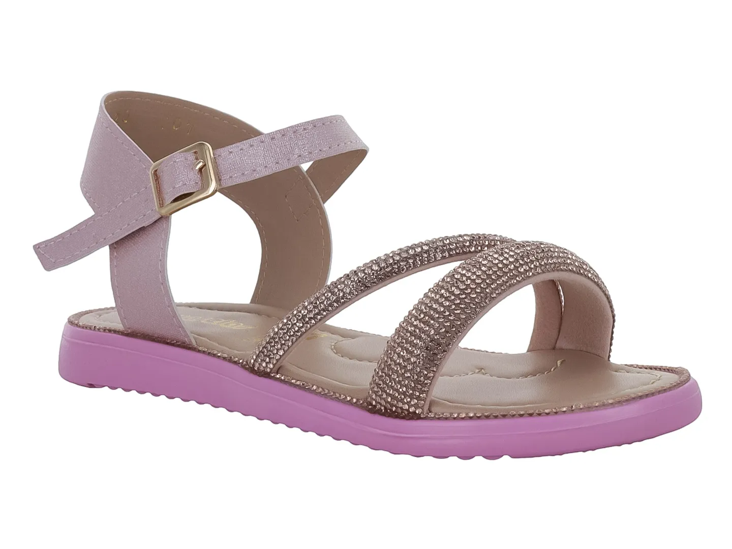 Sandalias Acuarelas Salma Rosa Para Niña