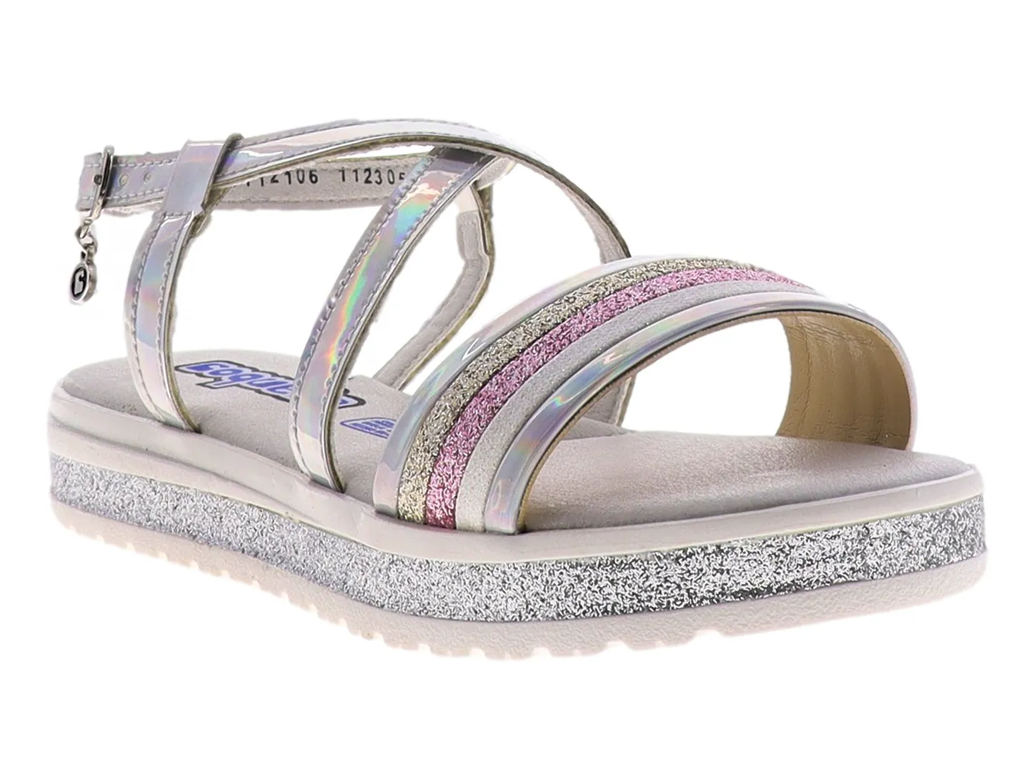 Sandalias Coqueta 112305 Plata Para Niña