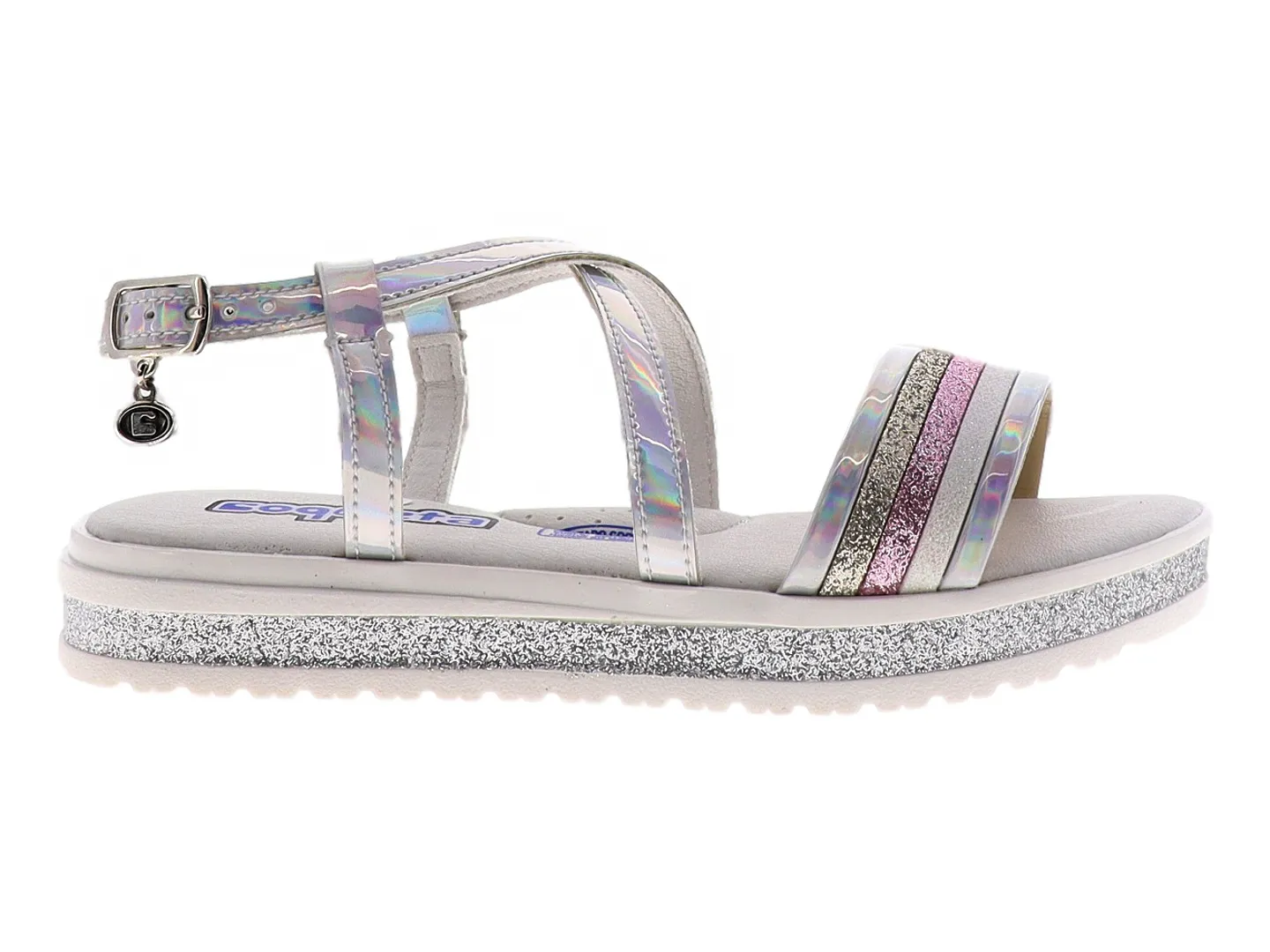 Sandalias Coqueta 112305 Plata Para Niña