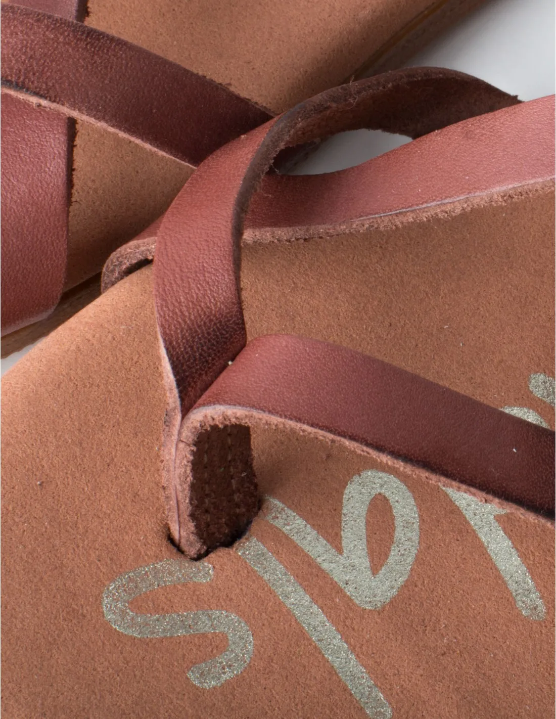 Sandalias Tiras Marrones Planas