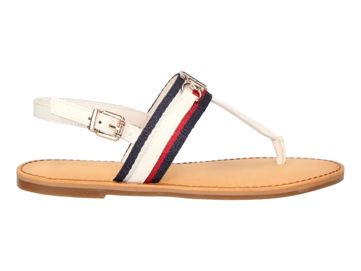 Sandalias Tommy Hilfiger Shimmery Ribbon Flat Sandal Para Mujer
