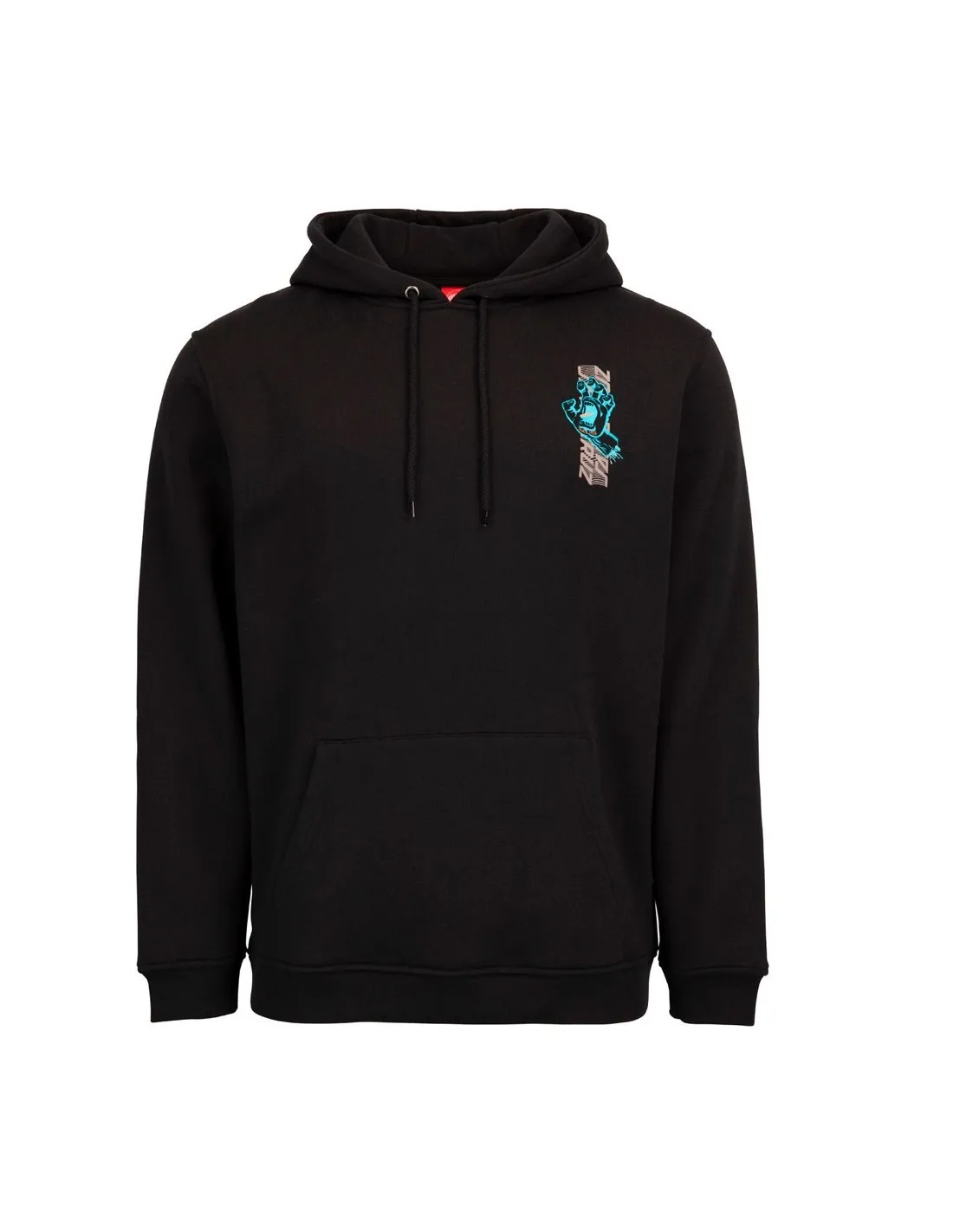SANTA CRUZ SPLIT STRIPE HAND  NEGRO  SUDADERA CON CAPUCHA