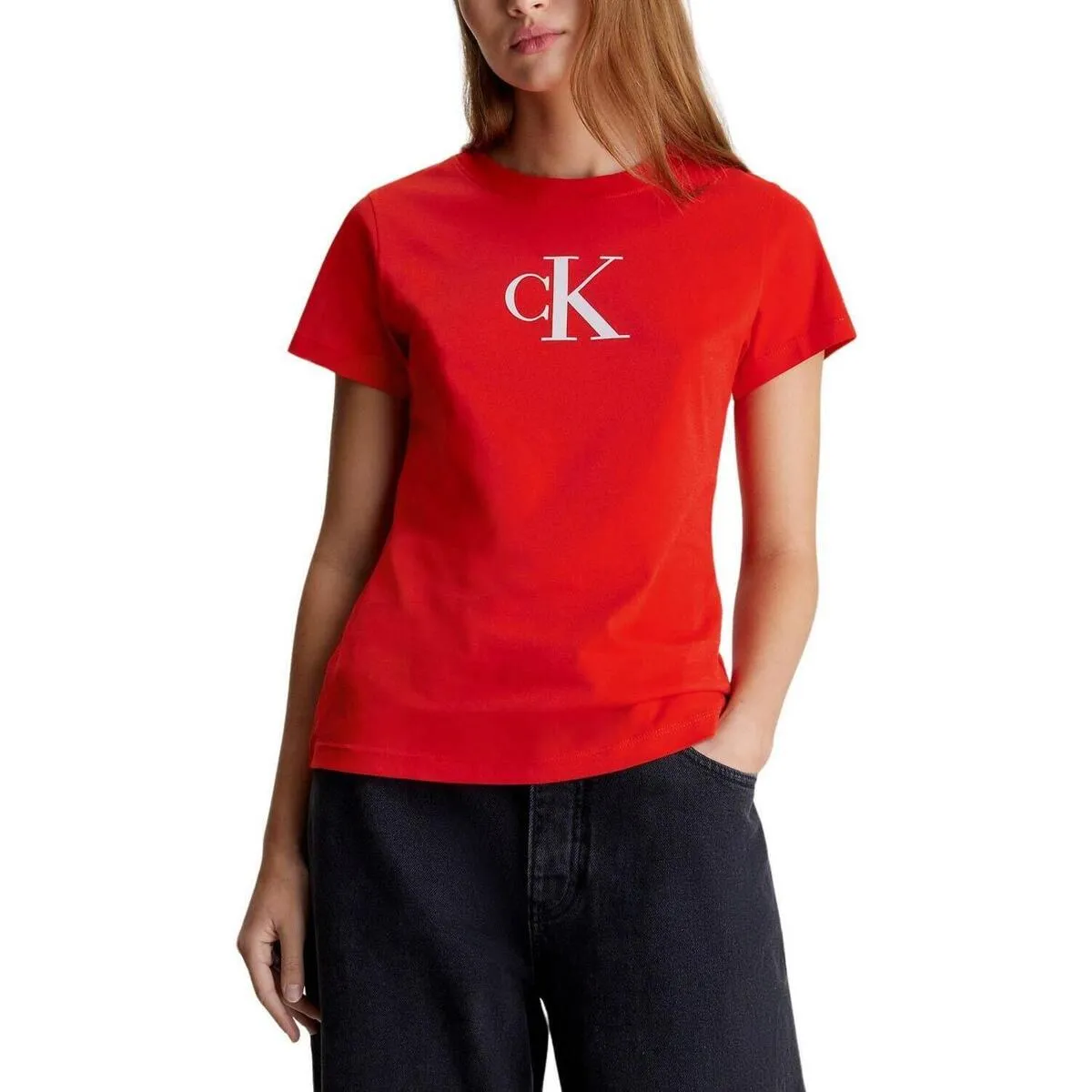 SATIN CK SLIM TEE