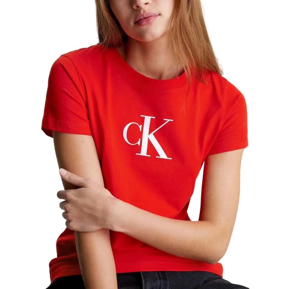 SATIN CK SLIM TEE