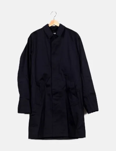 Selected Chaqueton azul marino básica