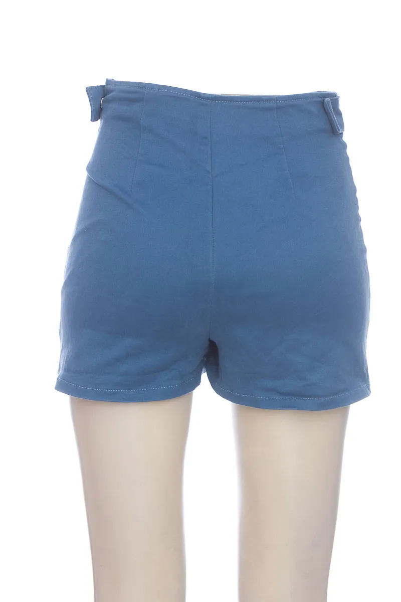 SHORT COLOR AZUL  ZARA