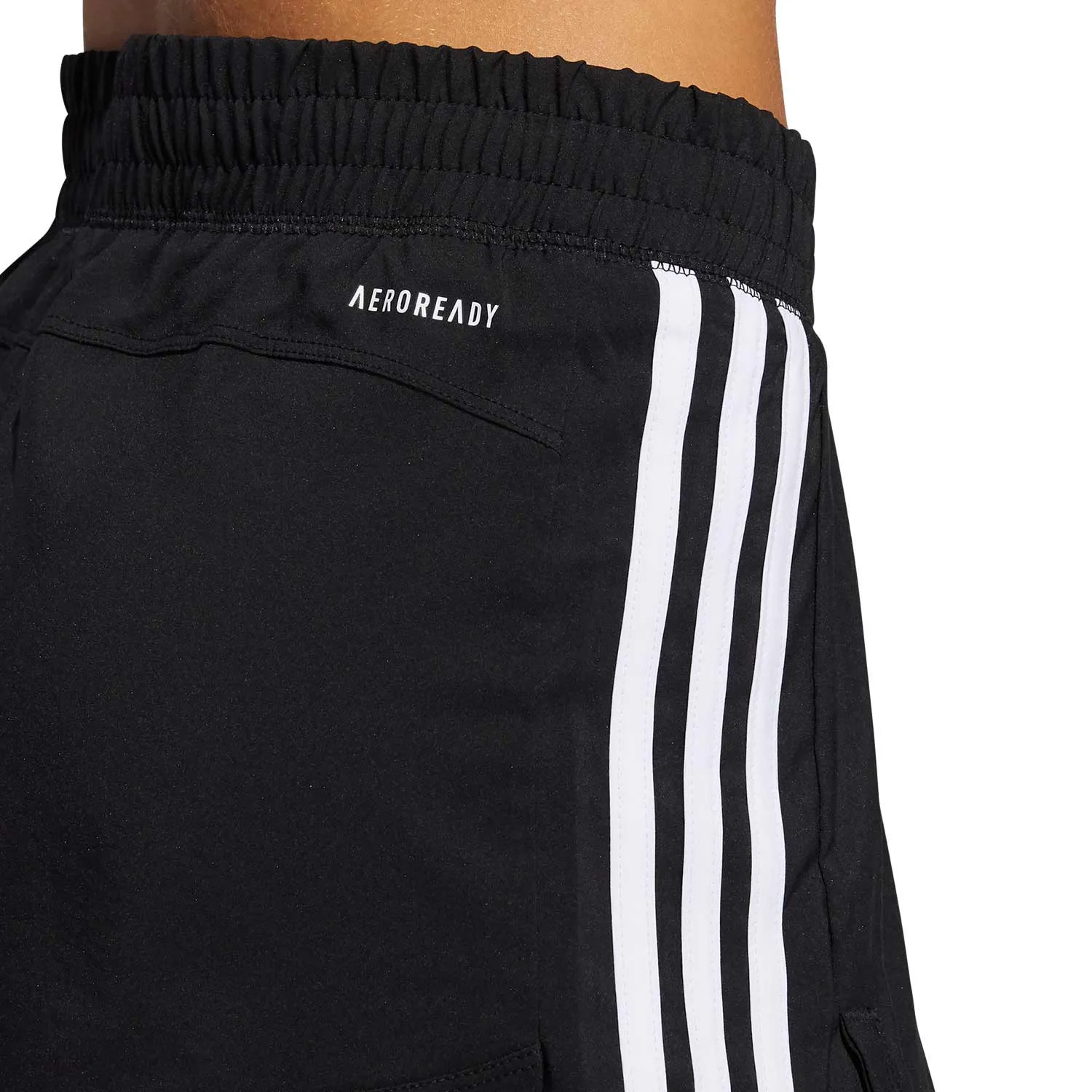 Short con malla adidas Pacer 3 Stripes 2 en 1 mujer