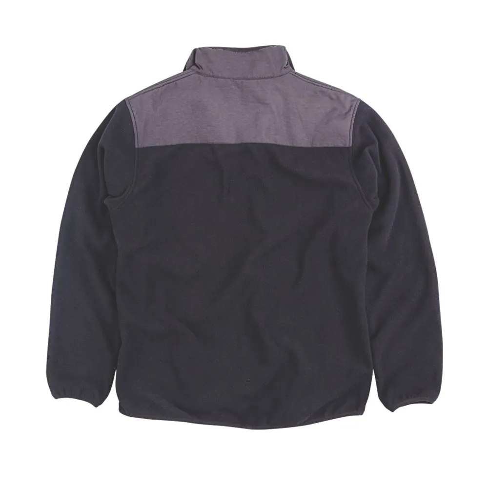 Site Teak, chaqueta de tejido polar, negro, talla XL (pecho 46